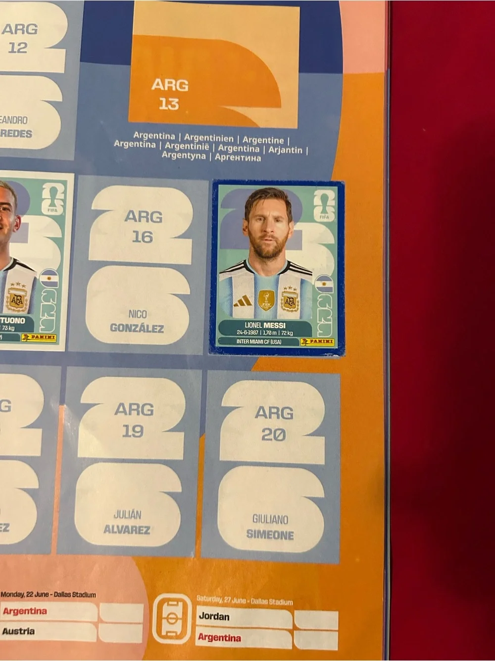 Panini World Cup 2026 Sticker Album - Multicolor with Gold Trophy